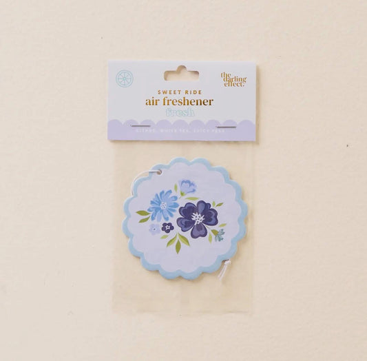 Dainty Floral Navy Air Freshener - Fresh
