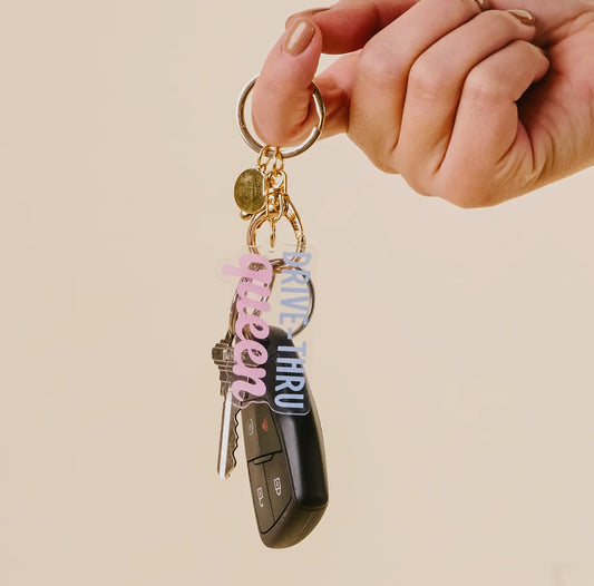 Drive-Thru Queen Keychain