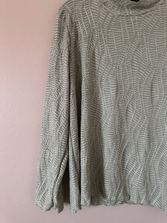 Sage Mock Neck Top