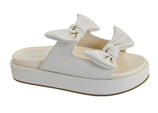 Lil Bit Knotty Ivory Corkys Slides