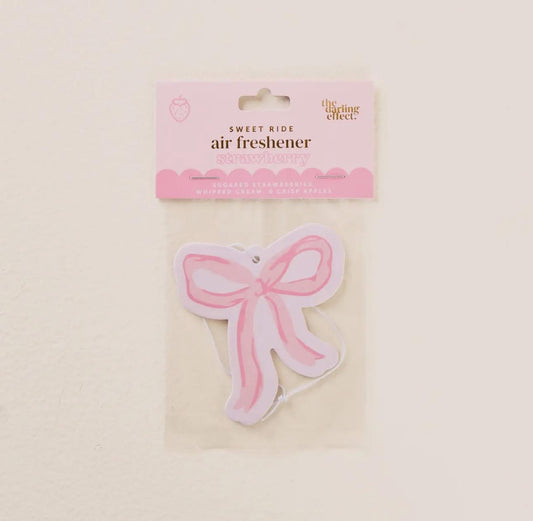 Bow Pink Air Freshener - Strawberry