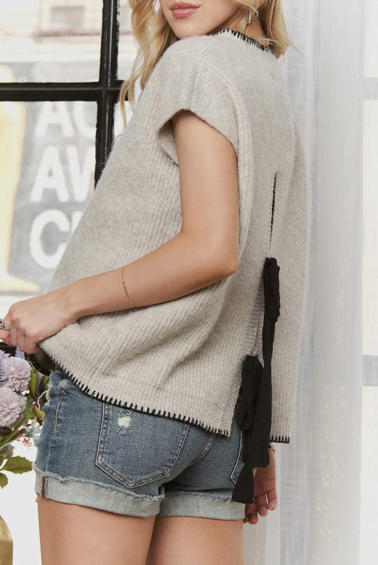 Sweater Vest w/Black Tie