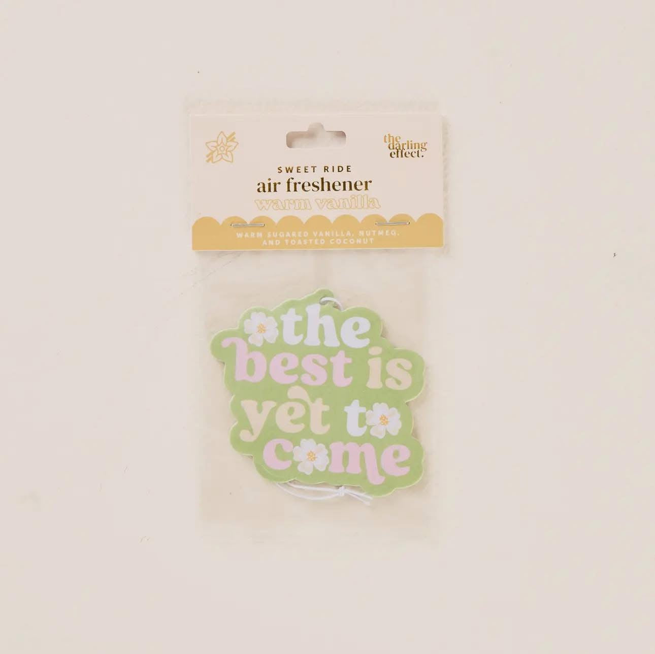 The Best is Yet to Come Air Freshener - Warm Vanilla