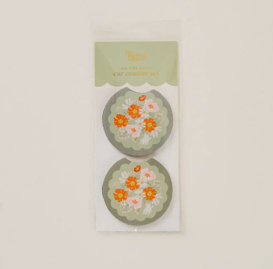Bouquet Beauty Sage - Car Coasters