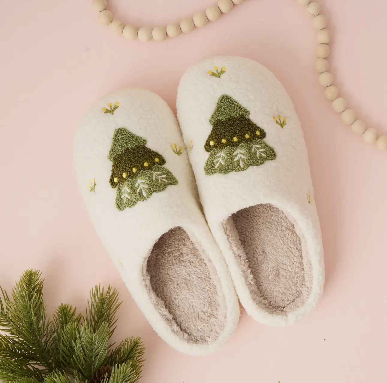 Holiday Tree Slippers