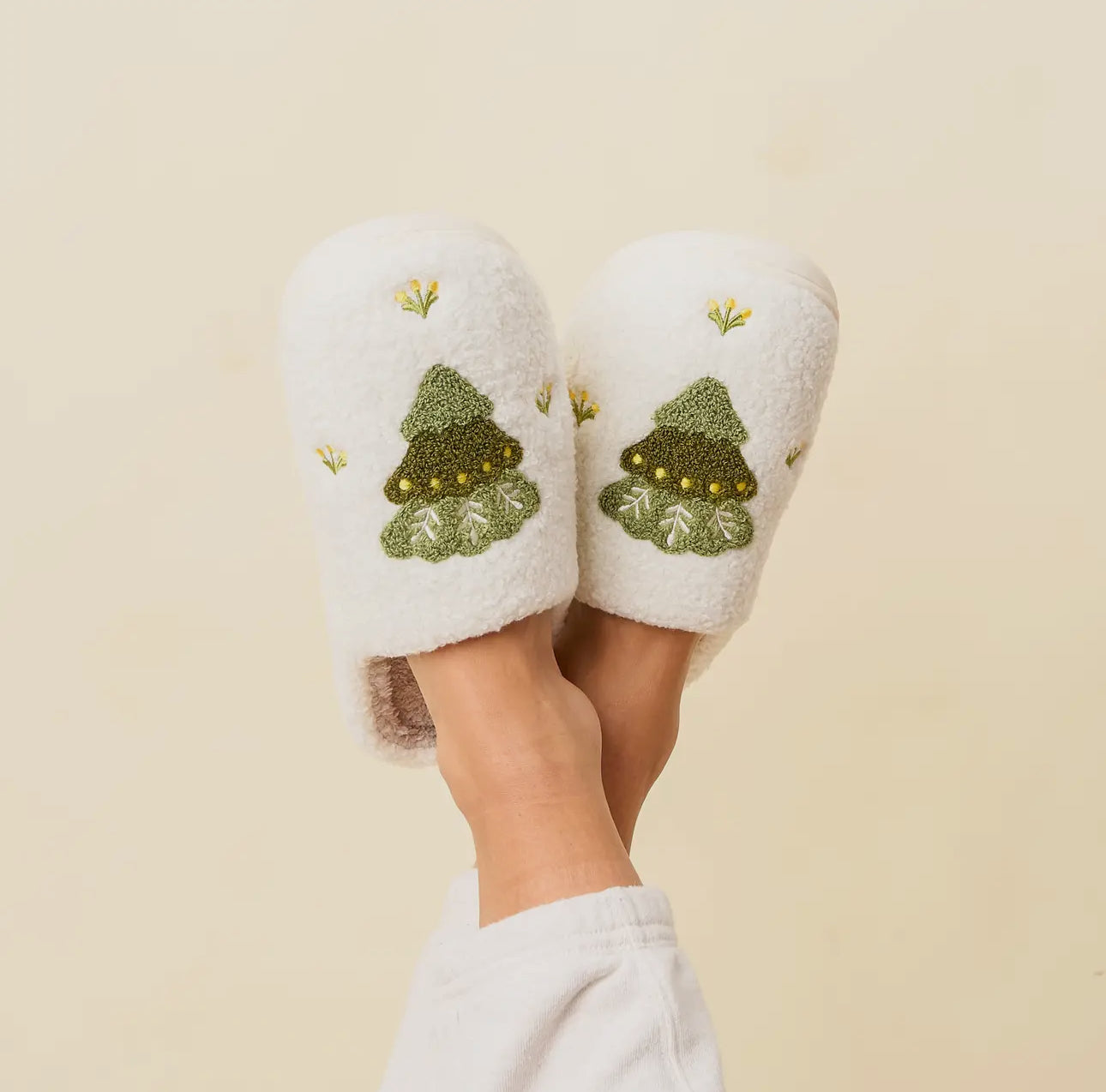 Holiday Tree Slippers