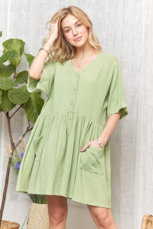 Dusty Green Dress