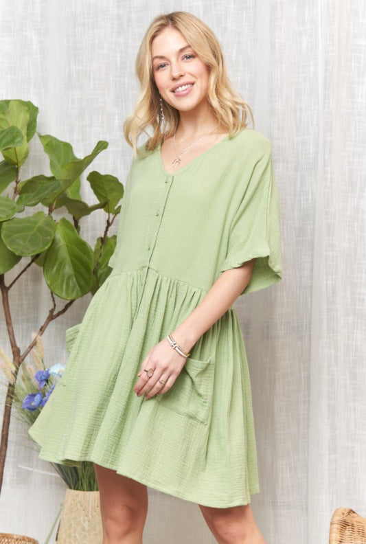 Dusty Green Dress