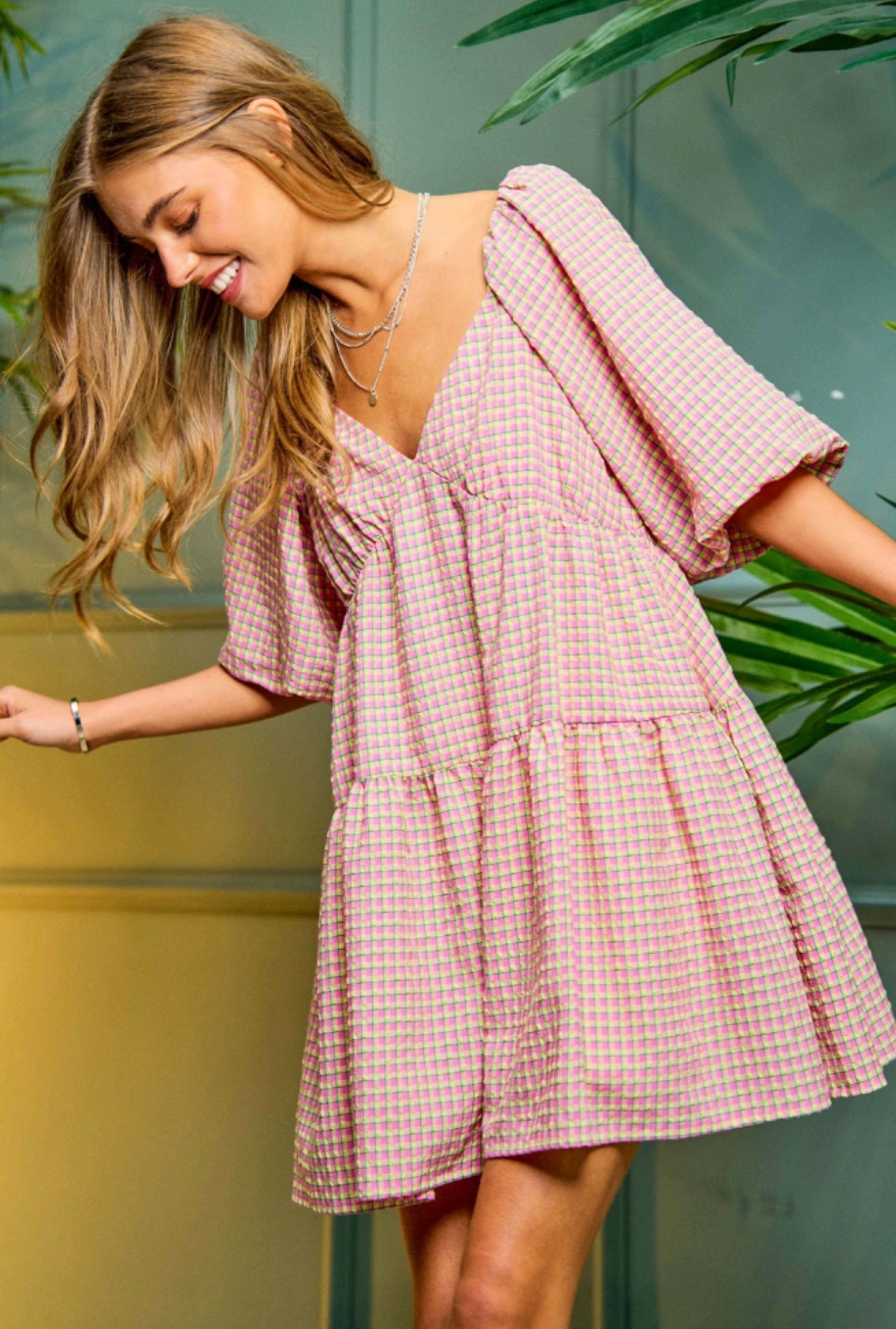 Checkered Romper